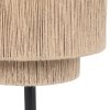 Nowoczesna lampa stołowa nocna metalowa abażur z juty kolor naturalny rystykalna boho industrialna SMILLA 566800136 Trio